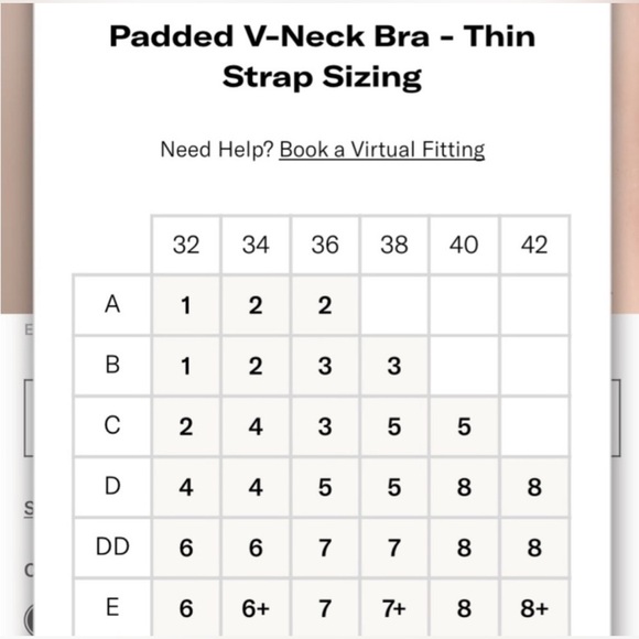 KNIX padded V-neck bra thin strap in winter gardenia floral gray lightweight 3 - Picture 2 of 10